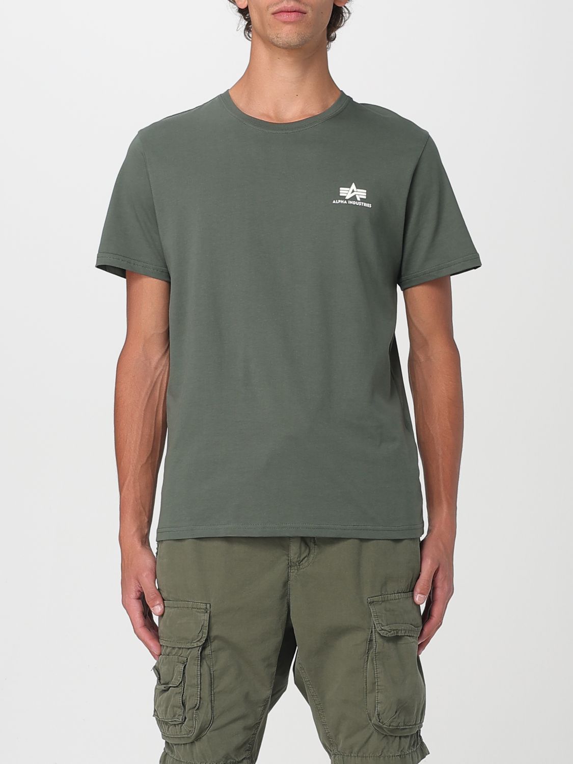 Tシャツ・カットソー ALPHA INDUSTRIES Men T-shirt Green 188505 142