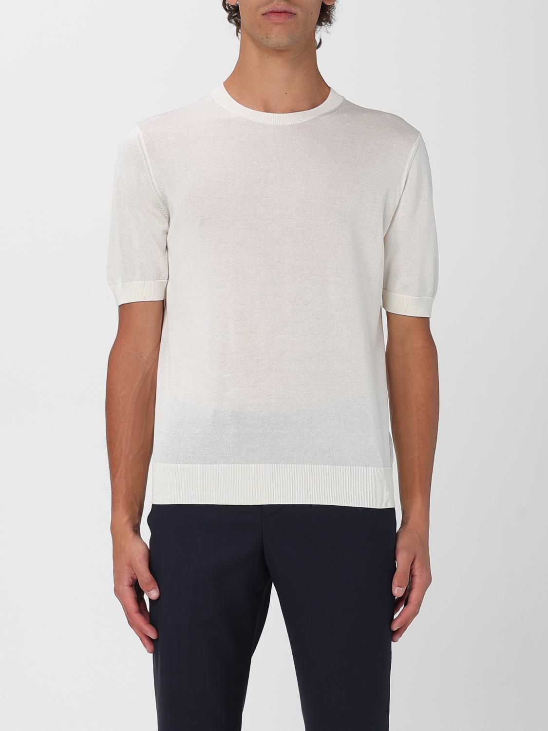 Tシャツ・カットソー TAGLIATORE Men T-shirt White FOXPWE2505 PANNA