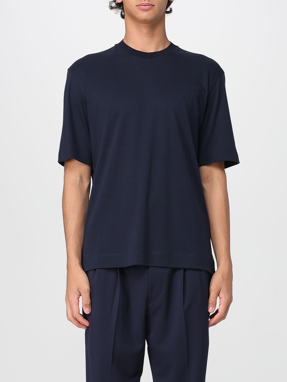 Tシャツ・カットソー ZEGNA Men T-shirt Blue RUF366A9F734 B09