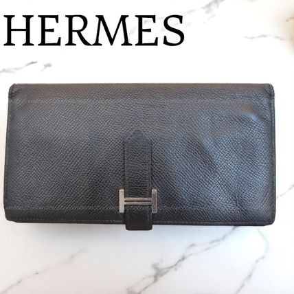 ブラック（黒）系 HERMES Bearn(エルメス ベアン) 長財布