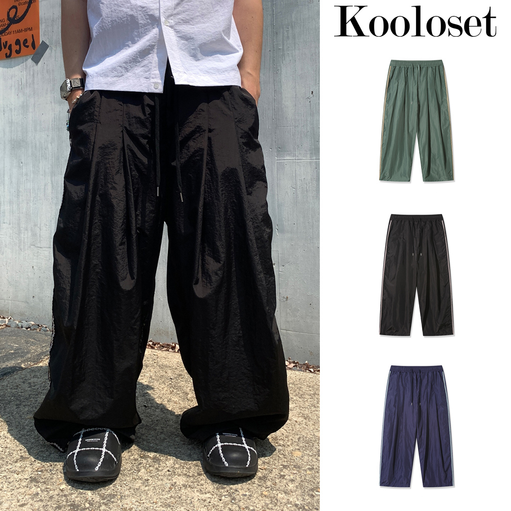 【KOOLOSET】Ethnic Line Nylon Banding Pants