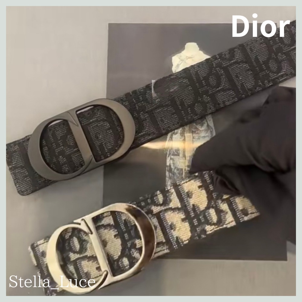 【Dior】リバーシブル ベルト 黒／ベージュ バングル別売り