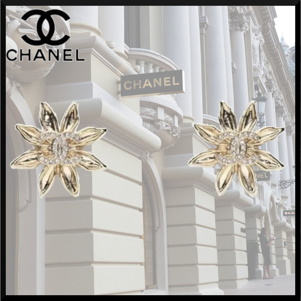 【エレガントな煌めき☆】CHANEL CCロゴ ピアス