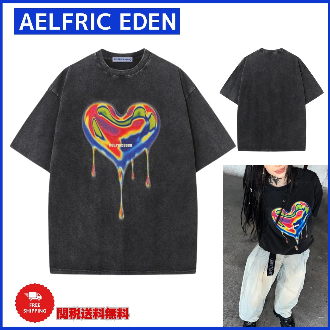 【Aelfric Eden】サーマル ハート プリント Tシャツ☆送料関税込