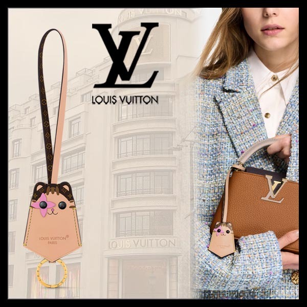 かわいい☆Louis Vuitton バックチャーム・LVキャット