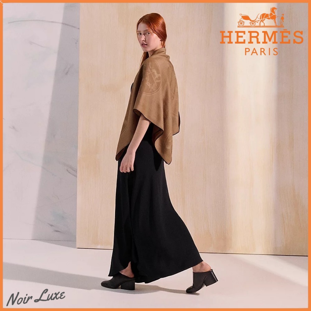 【HERMES】 Tuch 110 New Libris スカーフ シンプルモノグラム