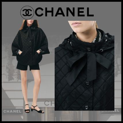 CHANEL シャネル コート ブラック・カシミア・ゴールドボタン