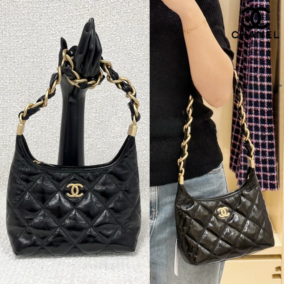 【エレガント/大人上品♪】CHANEL ミニホーボーバッグ