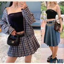 大人気柄 MIU MIU 音符 チューブトップ フリル