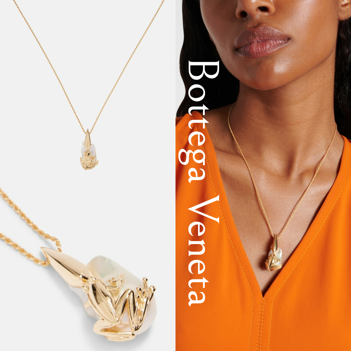 *Bottega Veneta*ネックレス ラナ 18Kゴールドメッキ カエル