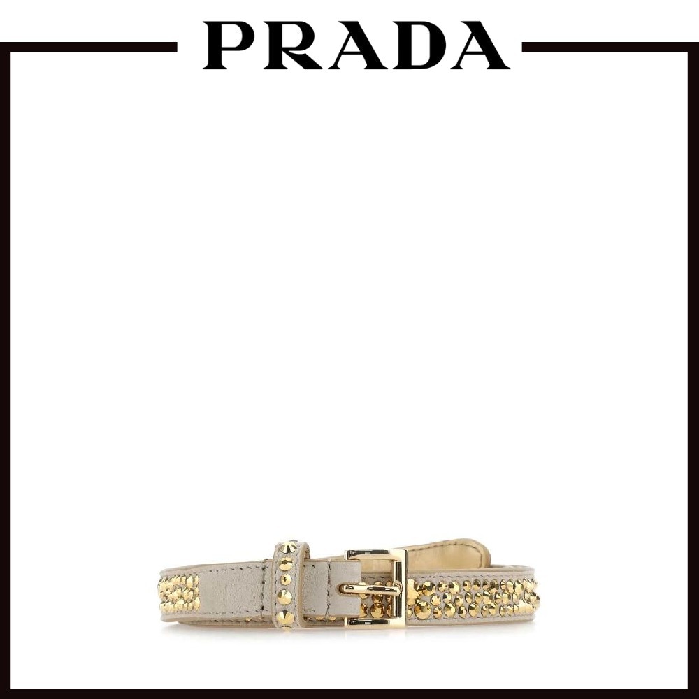 【関税込＆追跡】PRADA エンベリッシュト ベルト