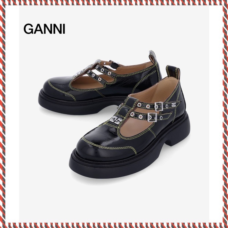 送料・関税込【GANNI】EVERYDAY BUTTERFLY MARY JANE FLAT SHOES