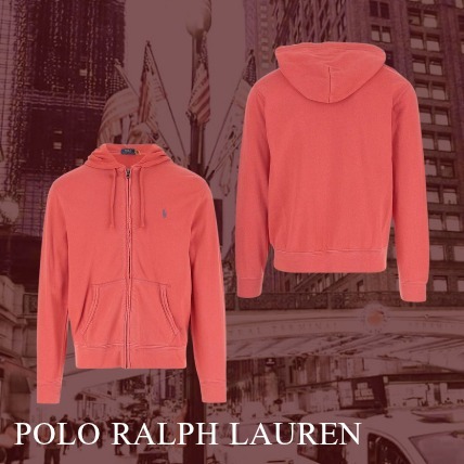 【POLO RALPH LAUREN】コットンフーディー レッド