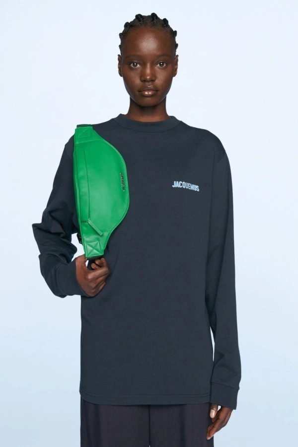 “JACQUEMUS” レザークロスボディ/ベルトBAG Green