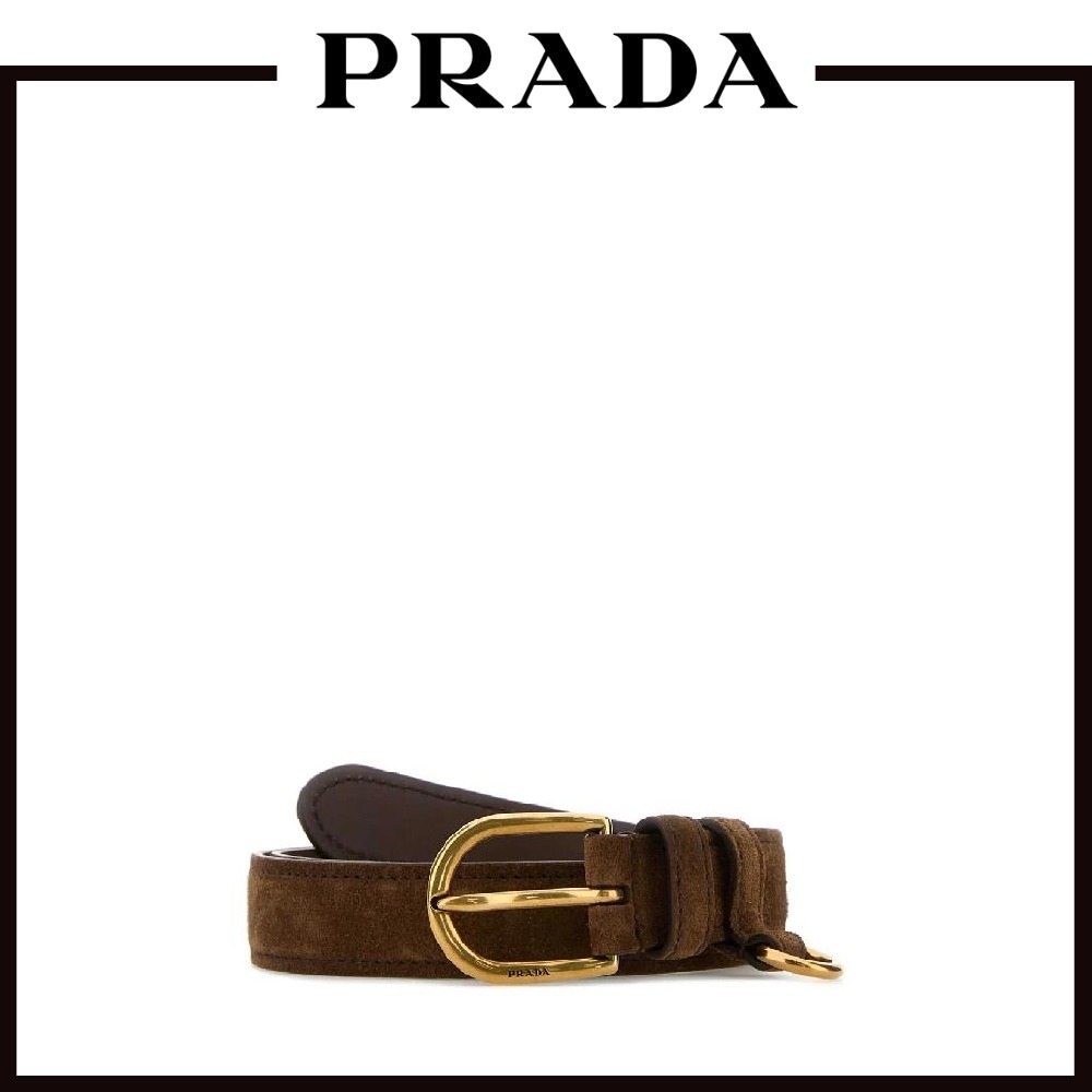 【関税込＆追跡】PRADA エングレーブ バックル ベルト