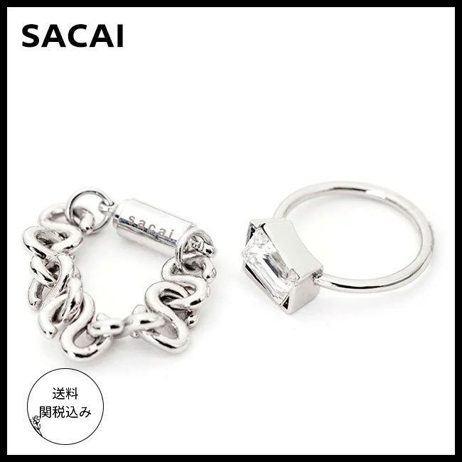 送料関税込【sacai】オフセットリング