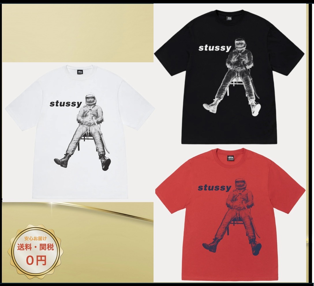 関税込み♪【STUSSY】ASTRONAUT ★ ロゴ Tシャツ