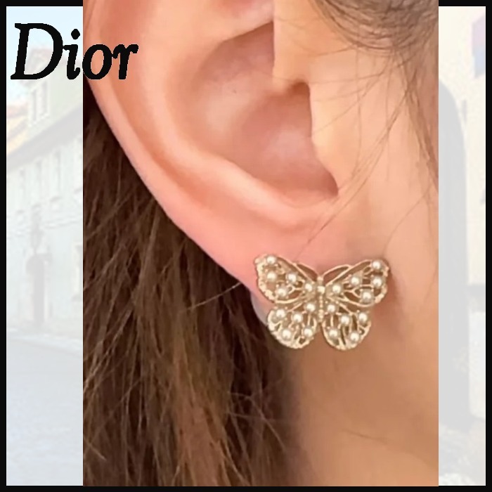 【エレガントな蝶モチーフ】Dior Tribales ピアス