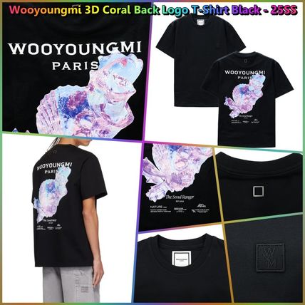 WOOYOUNGMI ウーヨンミ 25SS パームツリー グラフィック Tシャツ Black Palm Tree Graphic T-Shirt - WOOYOUNGMI