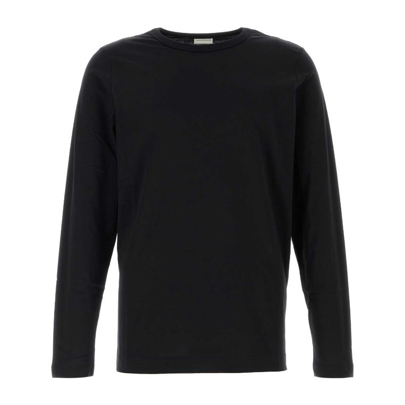 Tシャツ・カットソー Dries Van Noten Black cotton Hubbot t-shirt