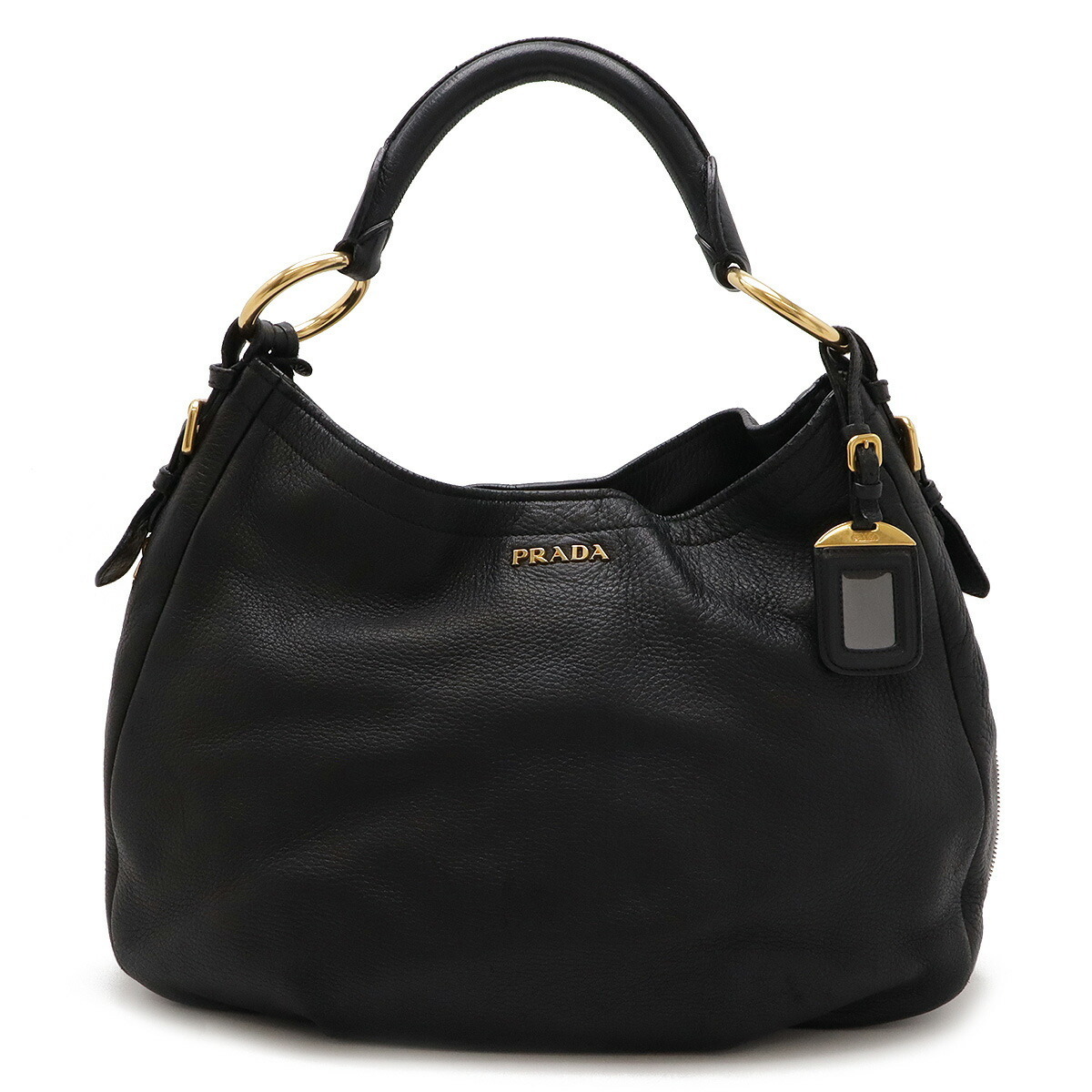 プラダ NERO レザー ショルダーバッグ