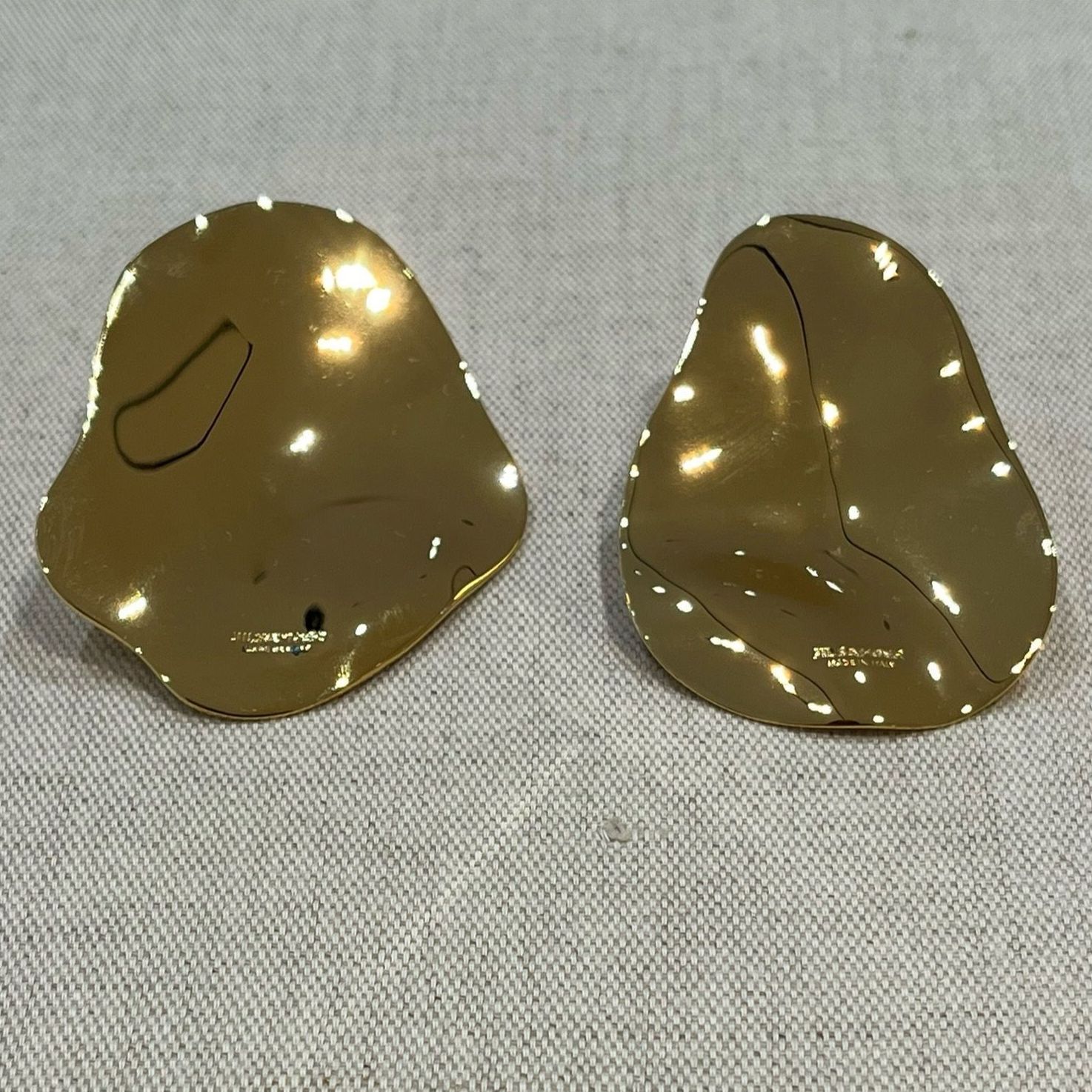 期間限定VIPセール●Jil Sander●ゴールド ロゴデザインピアス