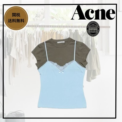 Acne Studios レイヤード ストラップ Tシャツ
