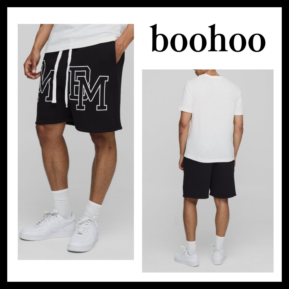 ◆boohoo◆オーバーサイズ BM ドロップクロッチ ショーツ