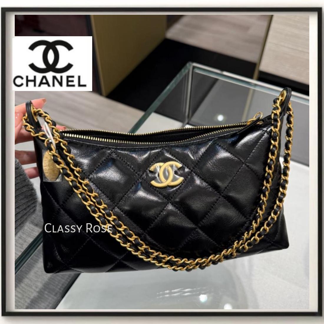 【どんなスタイルにも大活躍】CHANEL ホーボーバッグ チェーン