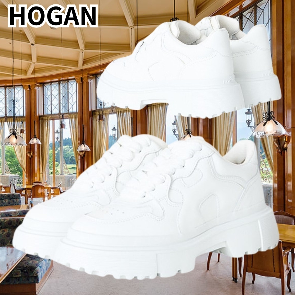 HOGAN*スタイルをアップグレード*ホワイト H トラックスニーカー