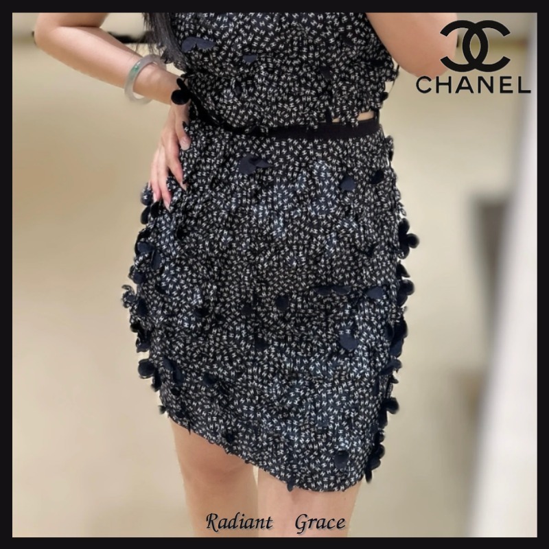 《上品なモードスタイル♪》CHANEL スカート