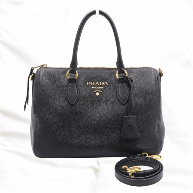 PRADA* プラダ ヴィッテロダイノ ボストン トートバッグ