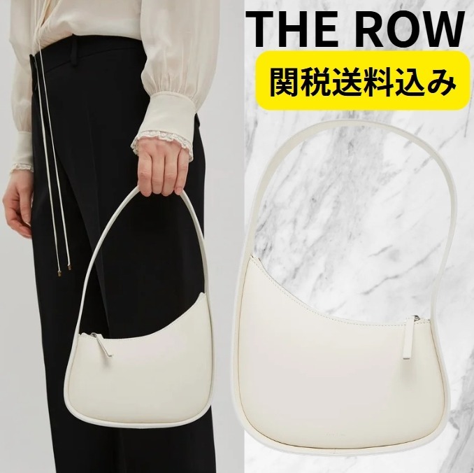 エレガント★THE ROW Half Moon ivory leather bag