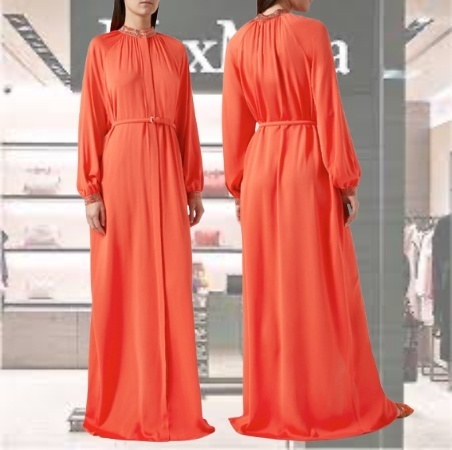 ★MAX MARA★アウトレット★エレガントシルクロングドレス♪♪