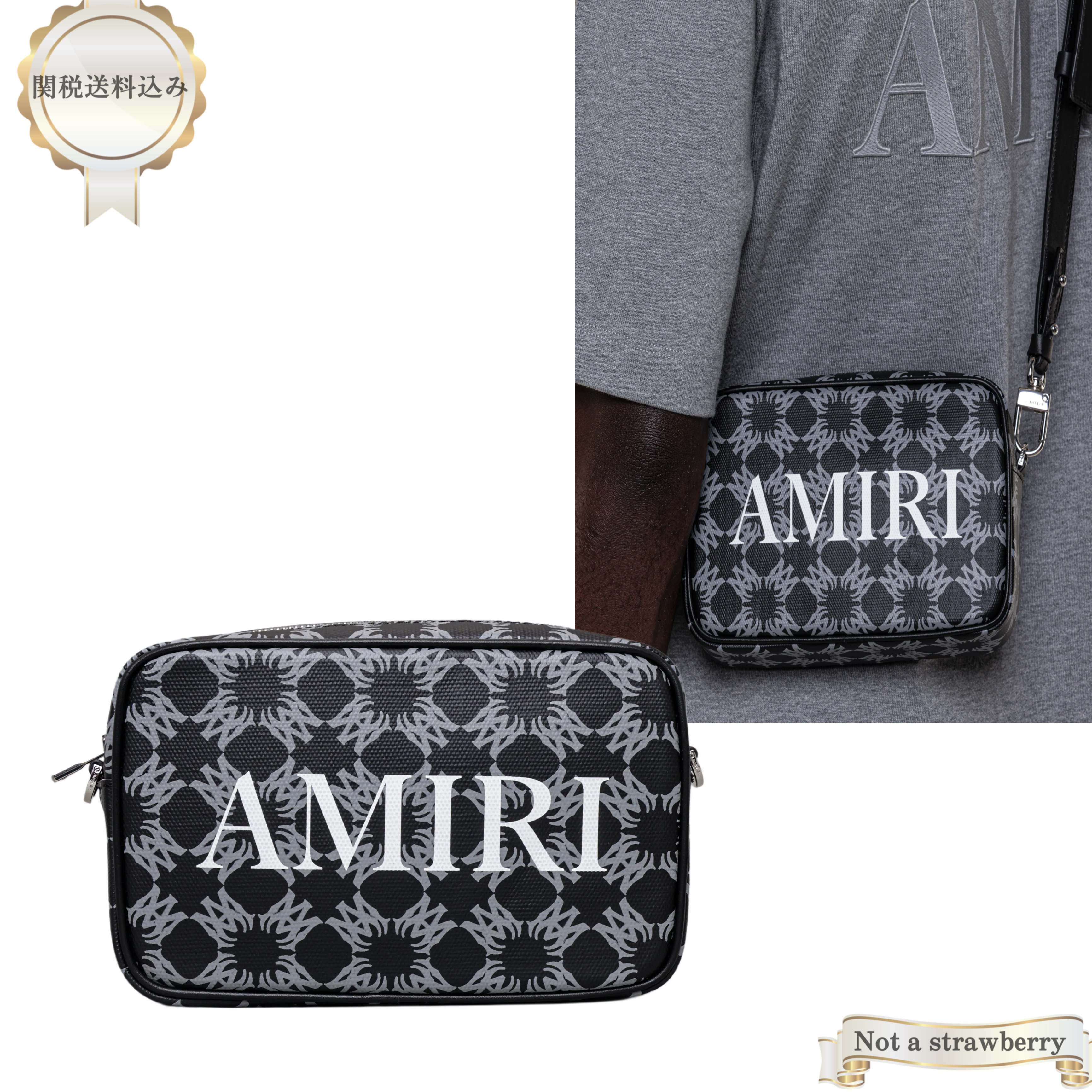 大人気 AMIRI  ロゴカメラバッグ