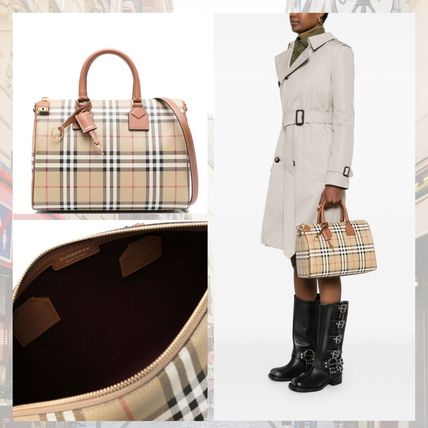 BURBERRY ボストンバッグ アーカイブベージュ レディース ベージュ系 Burberry(バーバリー) ボストンバッグ(レディース