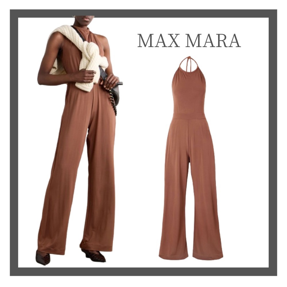 【MAX MARA】ホルターネック ストレッチ ジャンプスーツ
