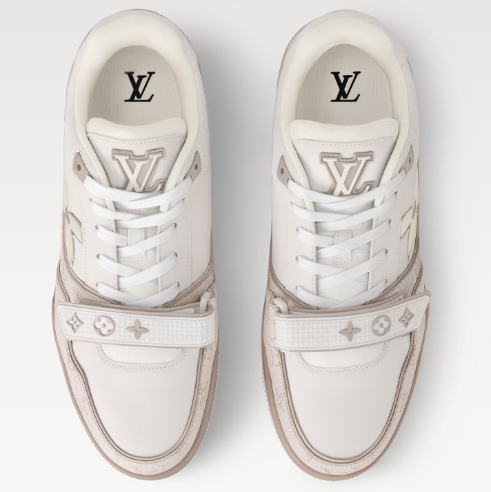 Louis Vuitton《LV トレイナー スニーカー》ベージュ DHL 直営店