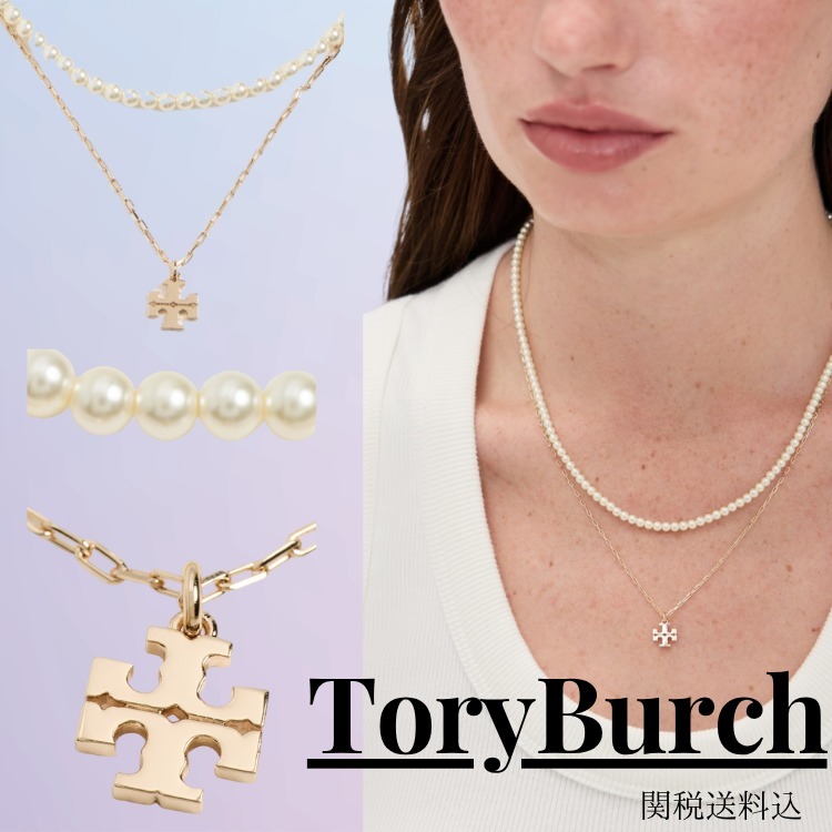 【関税送料込】Tory Burch キラ レイヤードネックレス**