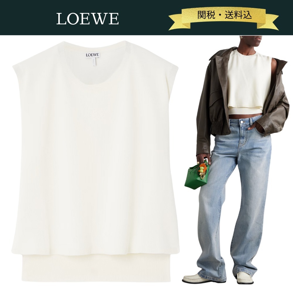 【関税・送料込】LOEWE ウールジャージー レイヤード トップス