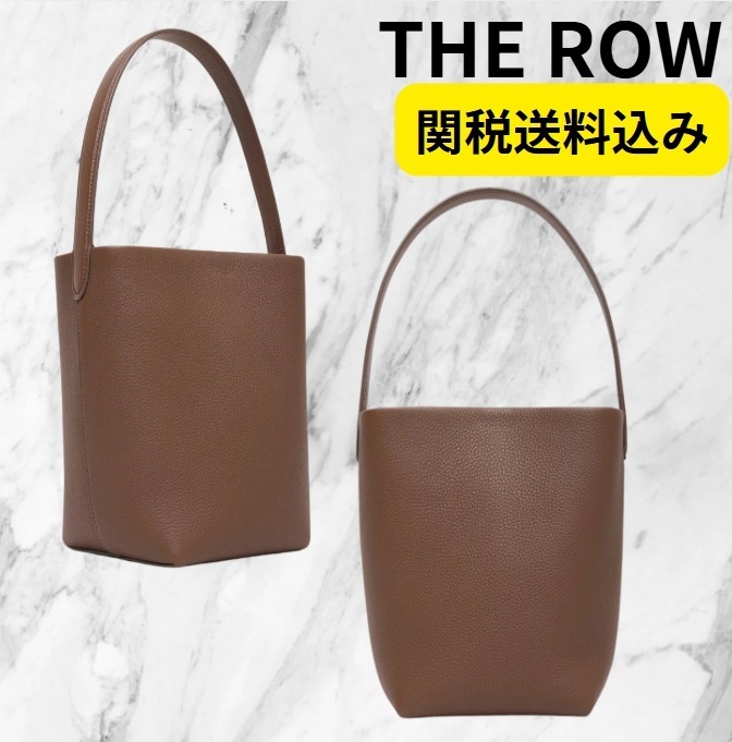 上質 ★ THE ROW Small N/S dark olive tote bag