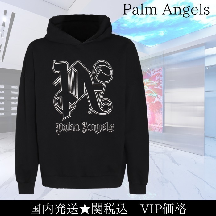 関税込★VIP価格【PALM ANGELS】コットンスウェットシャツ