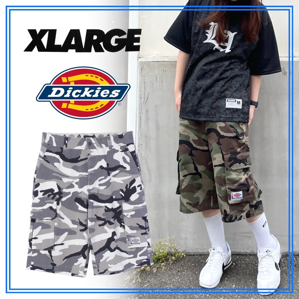 早い者勝ち 限定 XLARGE×Dickies CAMO CARGO SHORTS