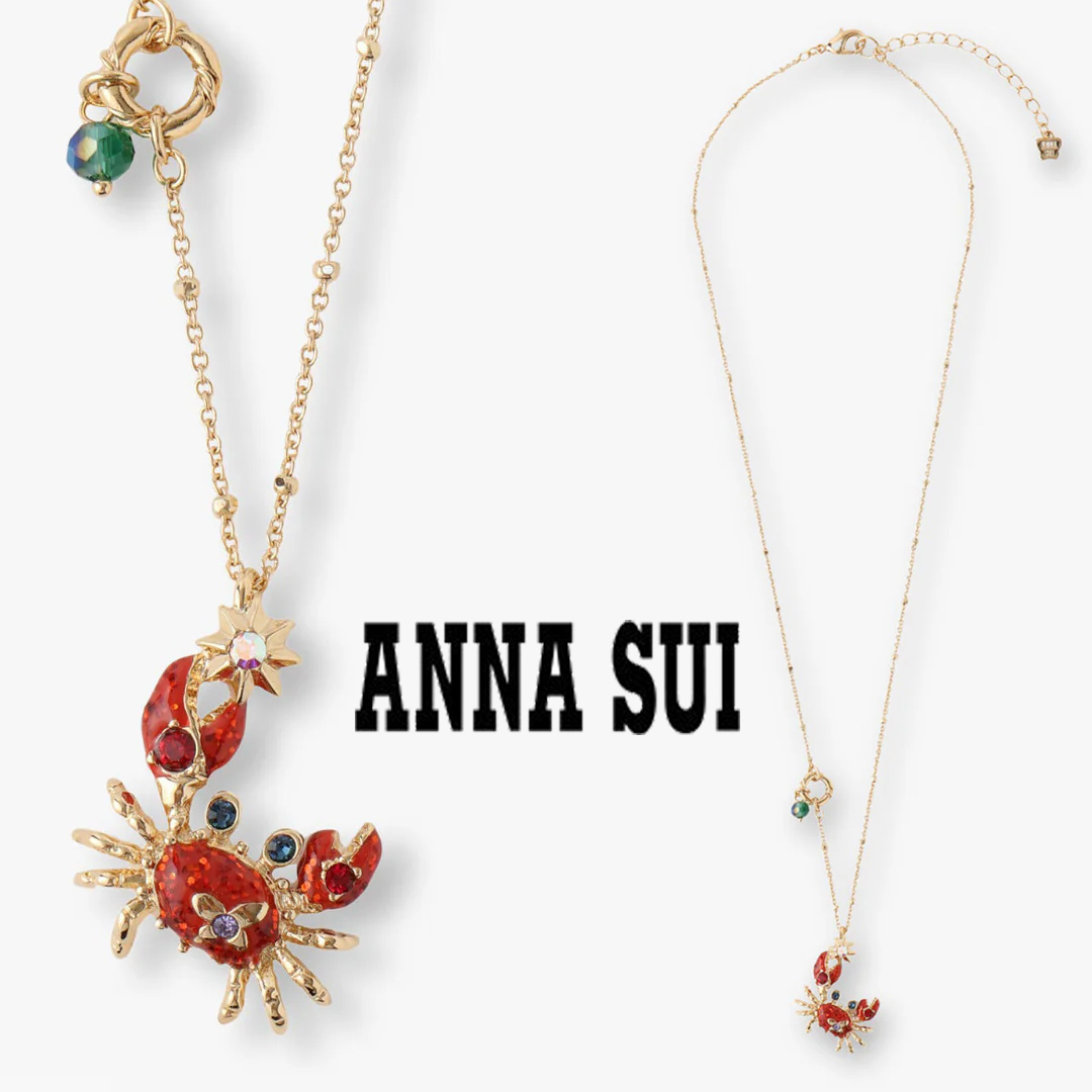 すぐ届く☆国内発送 ANNASUI(アナスイ)カニモチーフ ネックレス