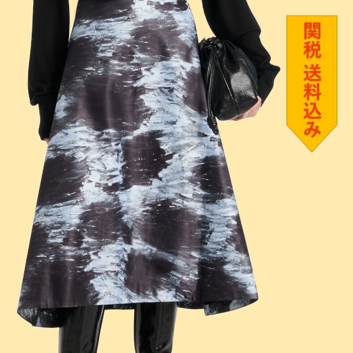 【MARNI】 Printed midi skirt
