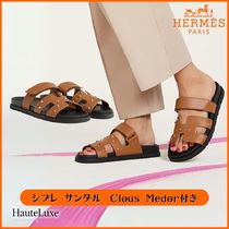 人気【HERMES】【シプレ(Chypre) サンダル】Clous Medor付き