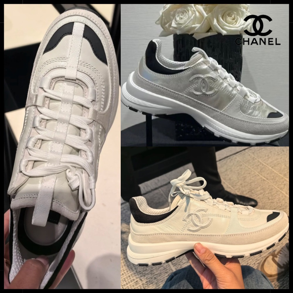 【大人カジュアル♪】CHANEL スニーカー CCロゴ 白 ホワイト