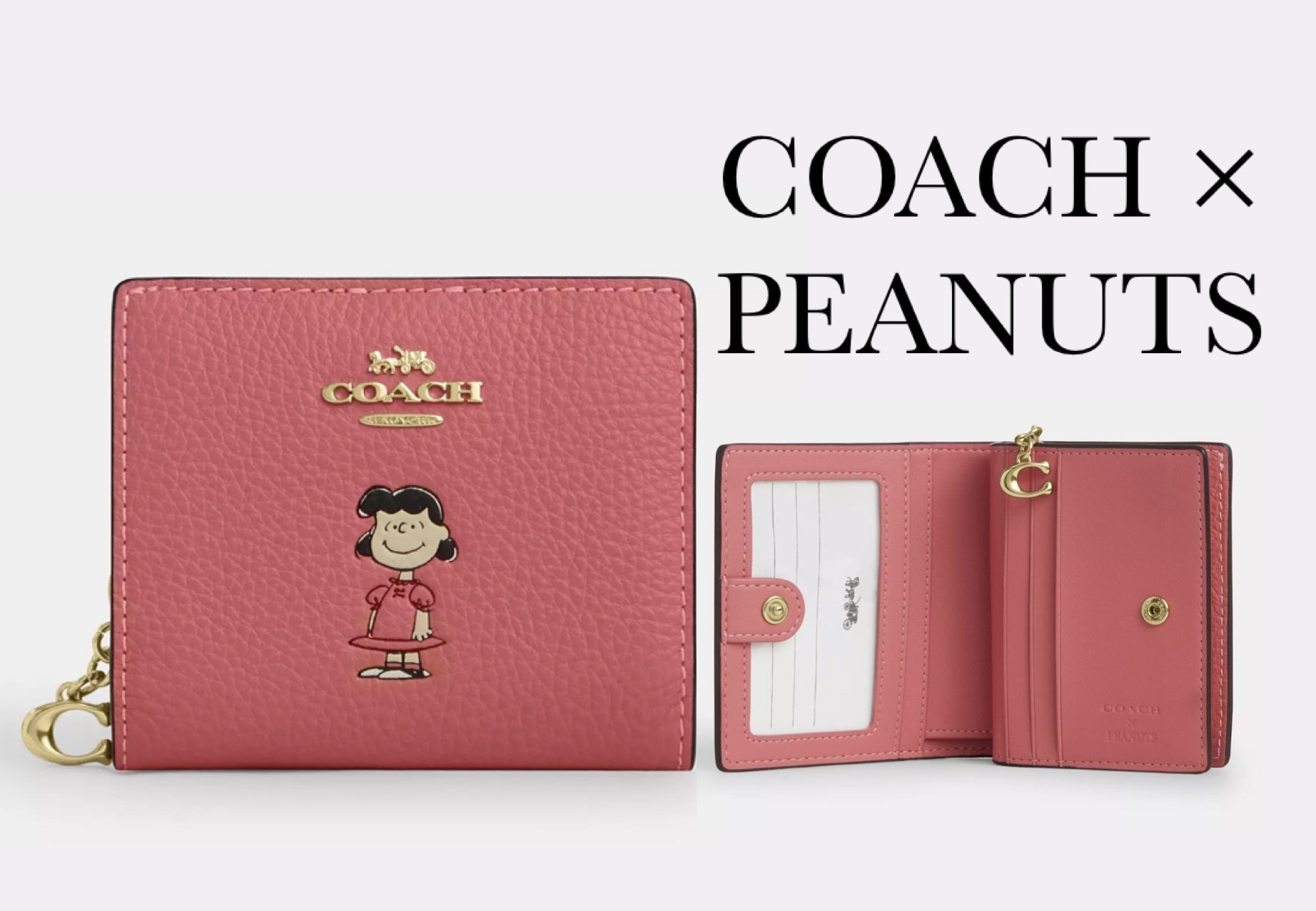 【COACH X PEANUTS】スナップ ウォレット ルーシー 財布