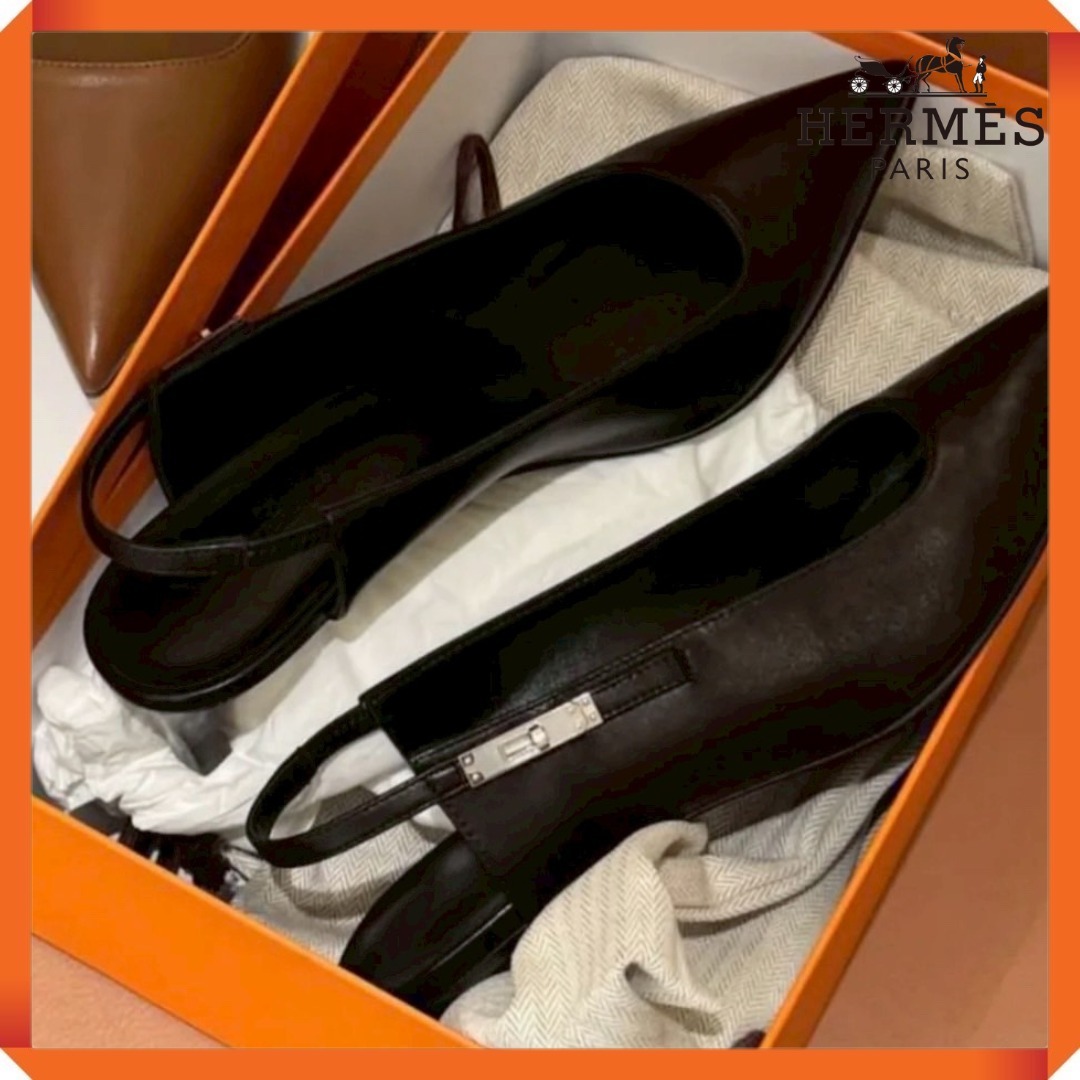 【大人の女性を演出♡】HERMES パンプス 《ラヴァ―》 40