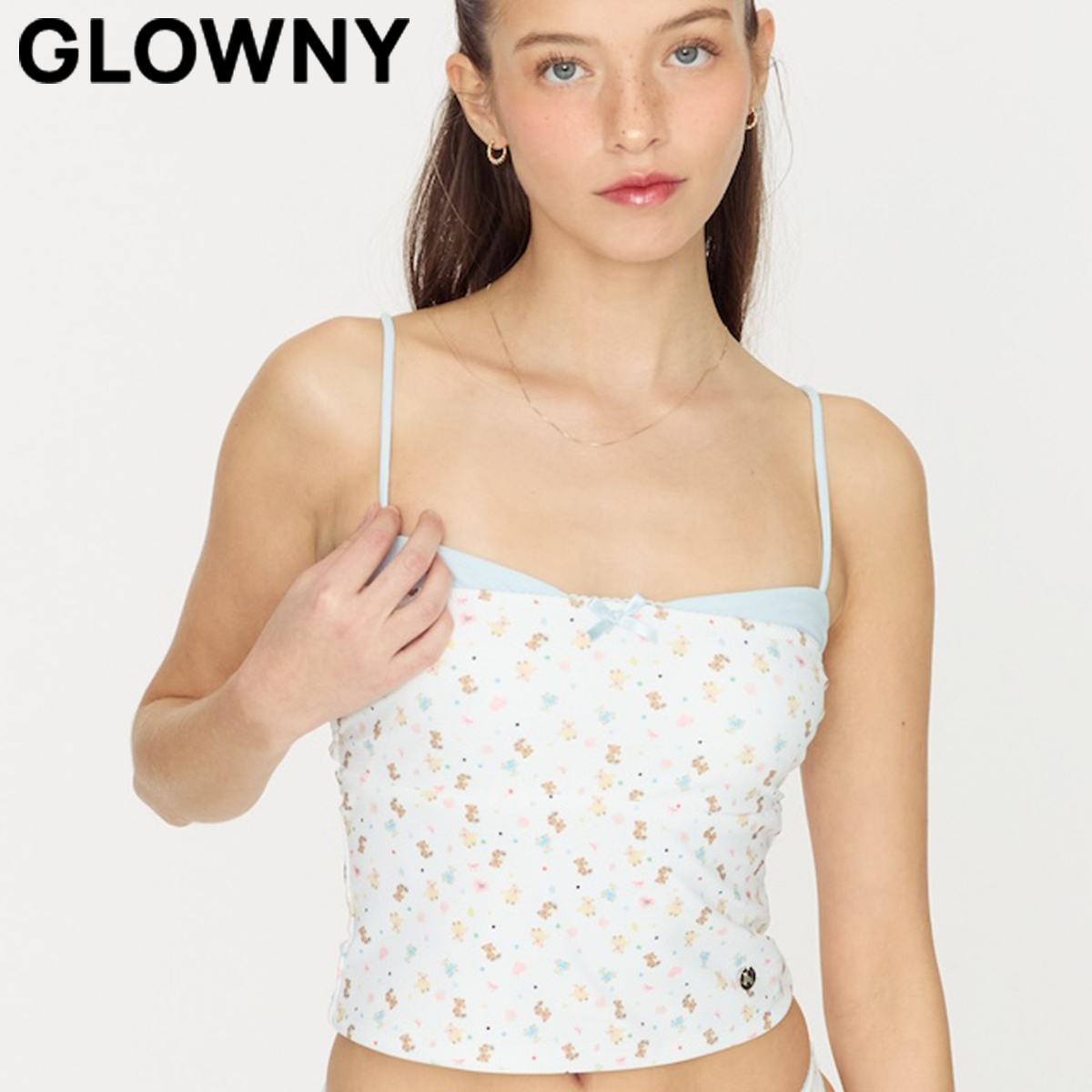 ★GLOWNY★BLUSH CAMI TOP (TEDDY)★正規品/韓国直送料込/人気